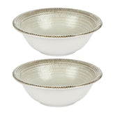 Misis dia.7.75" h:0" 30 oz. Round Brown Vitrified Bowl (Set of 2)