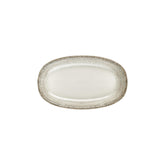 Misis 11.5" x 7" x h:1.25" Oval Brown Vitrified Platter (1 each)
