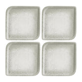 Natura Ocean 6" x 6" Square Blue Vitrified Plate (Set of 4)
