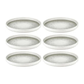 Natura Ocean dia.6.25" Round Blue Vitrified Plate (Set of 6)