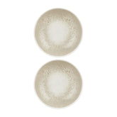 Natura dia.9" h:0" 34 oz. Round Brown Vitrified Deep Plate (Set of 2)