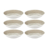 Natura dia.9.75" h:2" 44 oz. Round Brown Vitrified Deep Plate (Set of 6)