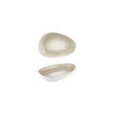 Natura 6.25" x 4" x h:1.25" Organic Brown Vitrified Platter (1 each)