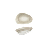 Natura 7.5" x 4.75" x h:1.5" Organic Brown Vitrified Platter (1 each)