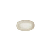 Natura 7.5" x 4.25" x h:1" Oval Brown Vitrified Platter (1 each)