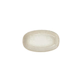 Natura 9.5" x 5.75" x h:1" Oval Brown Vitrified Platter (1 each)