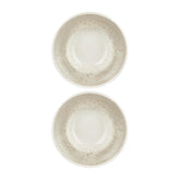 Natura dia.10.75" h:0" 17 oz. Round Brown Vitrified Deep Plate (Set of 2)