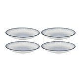 Occhio dia.3.5" h:0.75" 2 oz. Round Blue Vitrified Deep Plate (Set of 4)