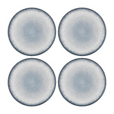 Occhio dia.6.75" Round Blue Vitrified Plate (Set of 4)