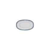 Occhio 7.5" x 4.25" x h:1" Oval Blue Vitrified Platter (1 each)