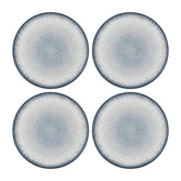 Occhio dia.8.25" Round Blue Vitrified Plate (Set of 4)