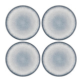 Occhio dia.9" Round Blue Vitrified Plate (Set of 4)