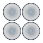 Occhio dia.9.75" Round Blue Vitrified Plate (Set of 4)