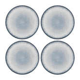 Occhio dia.10.75" Round Blue Vitrified Plate (Set of 4)