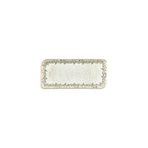 Oliva 9.5" x 6" Rectangular Green Vitrified Plate (Set of 4)