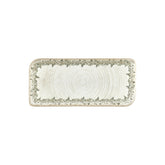 Oliva 13.75" x 6.25" x h:0" Rectangular Green Vitrified Platter (1 each)