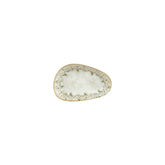 Oliva 7.5" x 4.75" x h:1.5" Organic Green Vitrified Platter (1 each)