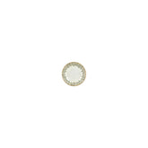 Oliva dia.3.5" h:0.75" 2 oz. Round Green Vitrified Deep Plate (Set of 4)