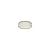 Oliva 6" x 3.5" x h:0.75" Oval Green Vitrified Platter (1 each)