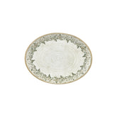 Oliva 12.25" x 9.5" x h:1" Oval Green Vitrified Platter (1 each)