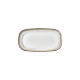 Ephyra 11.75" x 6.25" x h:0.75" Oval Gray Vitrified Platter (1 each)