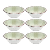 Rome dia.8.75" h:3" 42 oz. Round Green Vitrified Bowl (Set of 6)