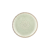 Rome dia.10.75" Round Green Vitrified Plate (Set of 4)