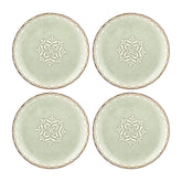 Rome dia.10.75" Round Green Vitrified Plate (Set of 4)