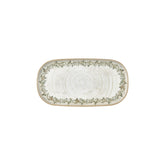Oliva 11.75" x 6.25" x h:0.75" Oval Green Vitrified Platter (1 each)