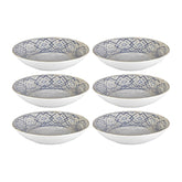 Zafira dia.9" h:1.75" 34 oz. Round Beige Vitrified Deep Plate (Set of 6)
