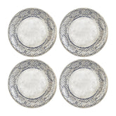 Zafira dia.8.25" Round Beige Vitrified Plate (Set of 4)