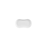 Smooth White 7.5" x 4.25" x h:1" Oval Warm White Vitrified Platter (1 each)