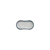 Smooth Ambience Blue 7.5" x 4.25" x h:1" Oval Blue Vitrified Platter (1 each)