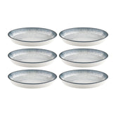 Smooth Ambience Blue dia.9.75" h:2" 42 oz. Round Blue Vitrified Deep Plate (Set of 6)