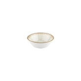 Smooth Ambience Yellow dia.5.5" h:2" 12 oz. Round Beige Vitrified Bowl (Set of 4)
