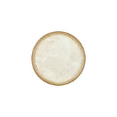 Smooth Ambience Yellow dia.9.75" Round Beige Vitrified Plate (Set of 4)