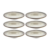 Spazio dia.11" h:2.25" 16 oz. Round Decorated Vitrified Deep Plate (Set of 6)