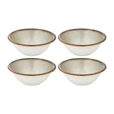 Spazio dia.6.25" h:2.25" 17 oz. Round Decorated Vitrified Bowl (Set of 4)