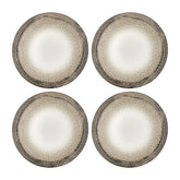 Spazio dia.6.75" Round Decorated Vitrified Plate (Set of 4)