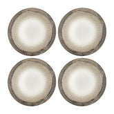 Spazio dia.7.5" Round Decorated Vitrified Plate (Set of 4)
