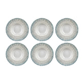 Vista dia.11" h:2.25" 16 oz. Round Blue Vitrified Deep Plate (Set of 6)