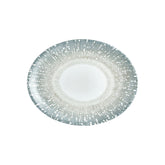 Vista 14.25" x 11" x h:1.25" Oval Blue Vitrified Platter (1 each)