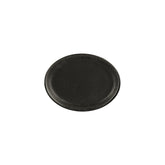 Vision 9.75" x 7.5" x h:1" Oval Black Vitrified Platter (Set of 4)