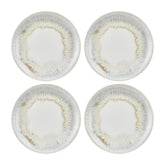 Wave dia.9.75" Round Blue Vitrified Plate (Set of 4)