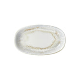 Wave 13.5" x 8" x h:1.5" Oval Blue Vitrified Platter (1 each)