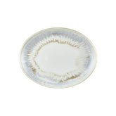 Wave 14.25" x 11" x h:1.25" Oval Blue Vitrified Platter (1 each)