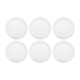 Gourmet dia.6.75" Round Warm White Vitrified Plate (Set of 6)