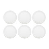 Gourmet dia.9" Round Warm White Vitrified Plate (Set of 6)
