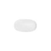 Gourmet 9.5" x 5.75" x h:1" Oval Warm White Vitrified Platter (1 each)