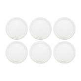 Gourmet dia.9.75" Round Warm White Vitrified Plate (Set of 6)